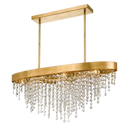 Crystorama Windham 8 Light Antique Gold Crystal Chandelier WIN-619-GA-CL-MWP